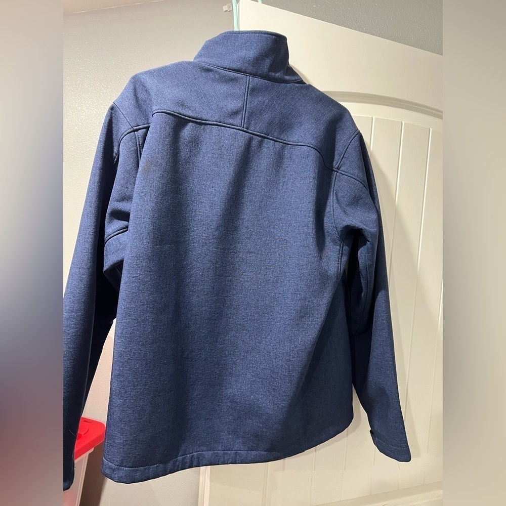 Men’s boys Kirkland jacket blue heather M medium coat - Picture 2 of 9